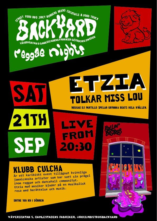 Backyard Reggae Night - Klubb Culcha - ETZIA LIVE