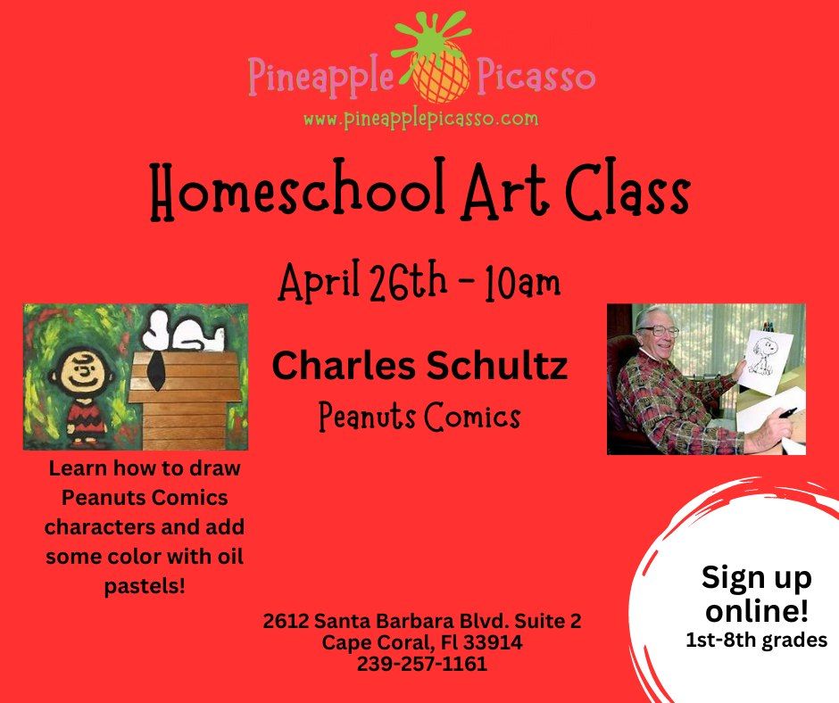 Homeschool Art Class - Charles Schultz