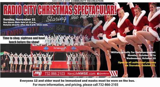 RADIO CITY CHRISTMAS SPECTACULAR! STARING THE ROCKETTES!