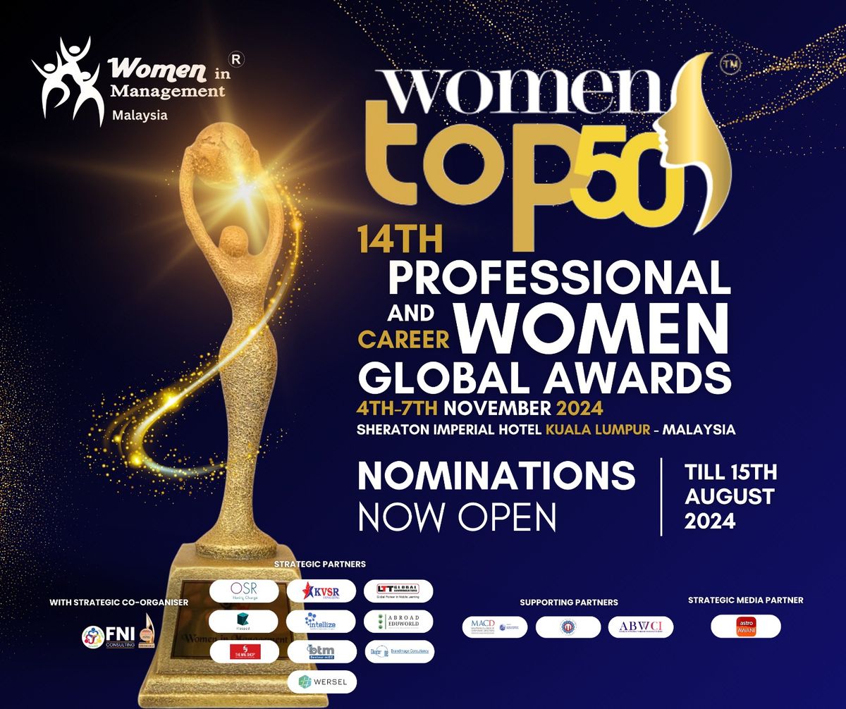 Top50 14th Professional & Career Women Awards 2024