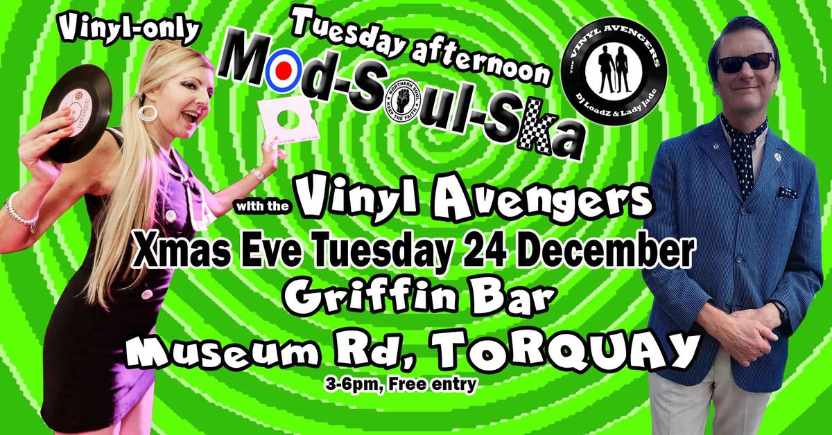 Vinyl Avengers Xmas Eve party at Griffin Bar, Torquay