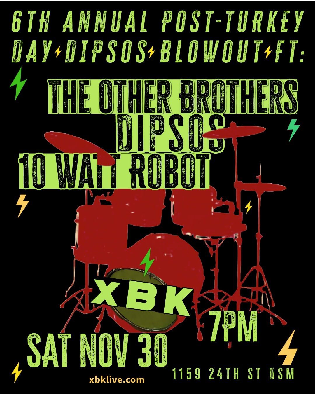 6th Annual Dipsos Post-Turkey Day Blowout!