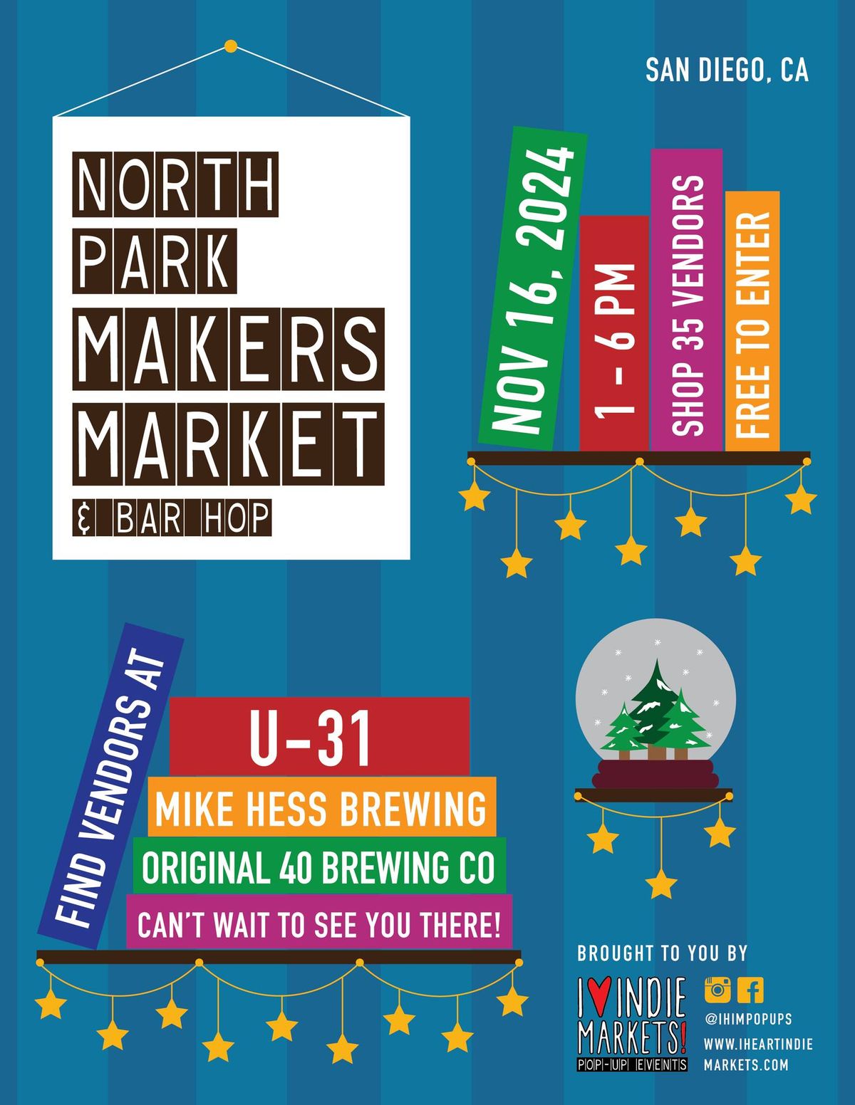 North Park Makers Market & Bar Hop