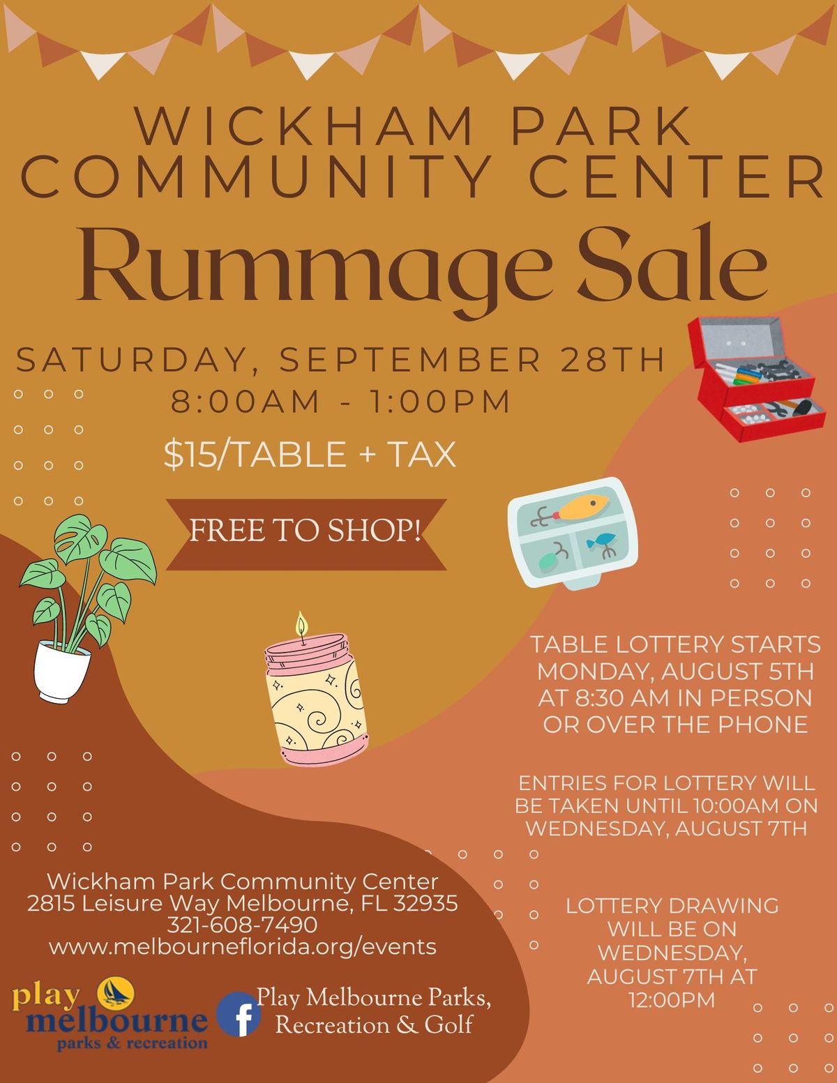 Wickham Park Community Center Rummage Sale