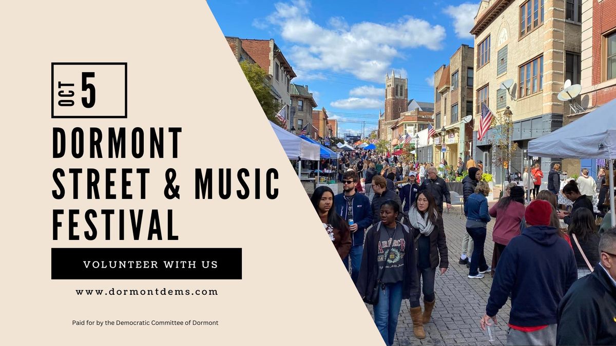 Vendor Booth at the Dormont Street & Music Festival