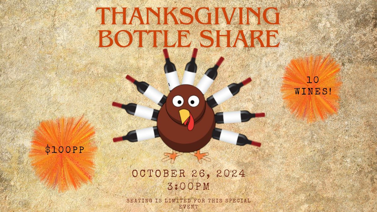 Thanksgiving Bottle Share Group