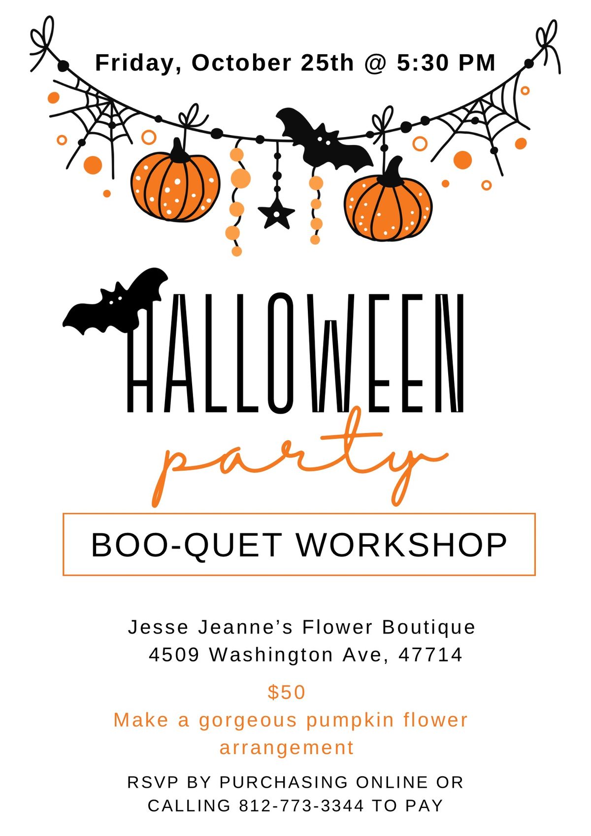 Boo-quet Class