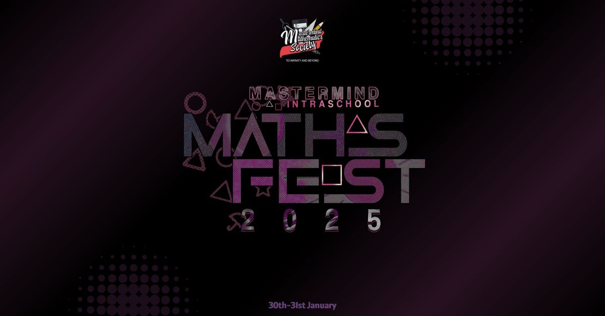 Mastermind Intra School Maths Fest 2025