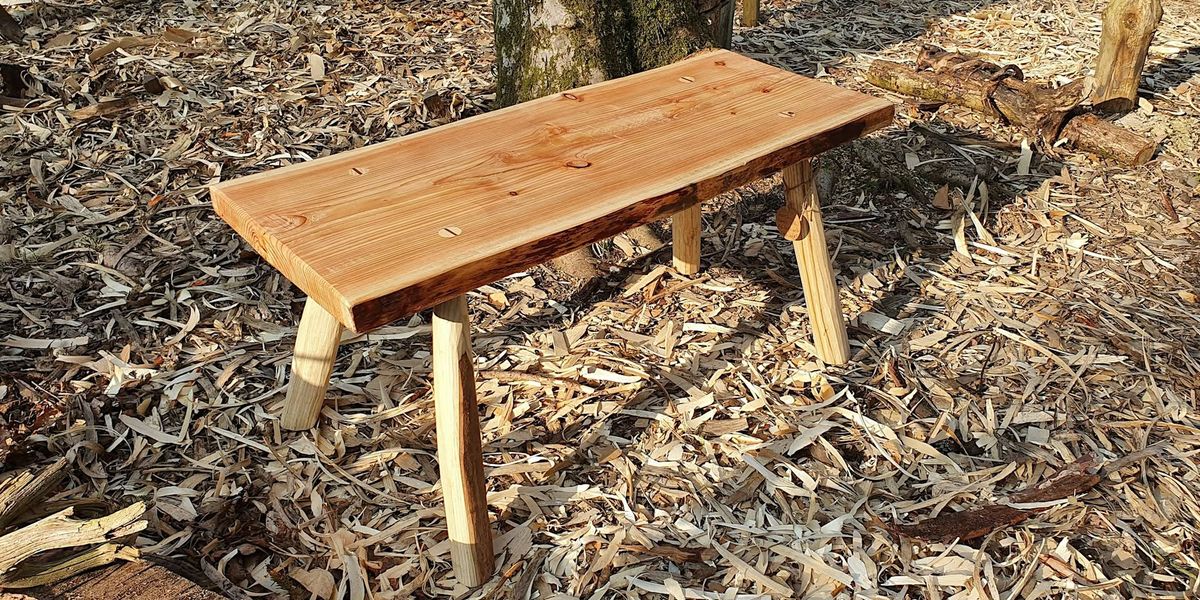 Hand Craft A Traditional Rustic Bench For Your Garden Or Home