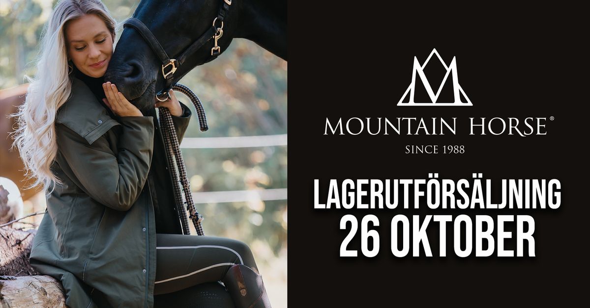 MOUNTAIN HORSE UTF\u00d6RS\u00c4LJNING AV PROVKOLLEKTIONER OCH UTG\u00c5ENDE PRODUKTER!