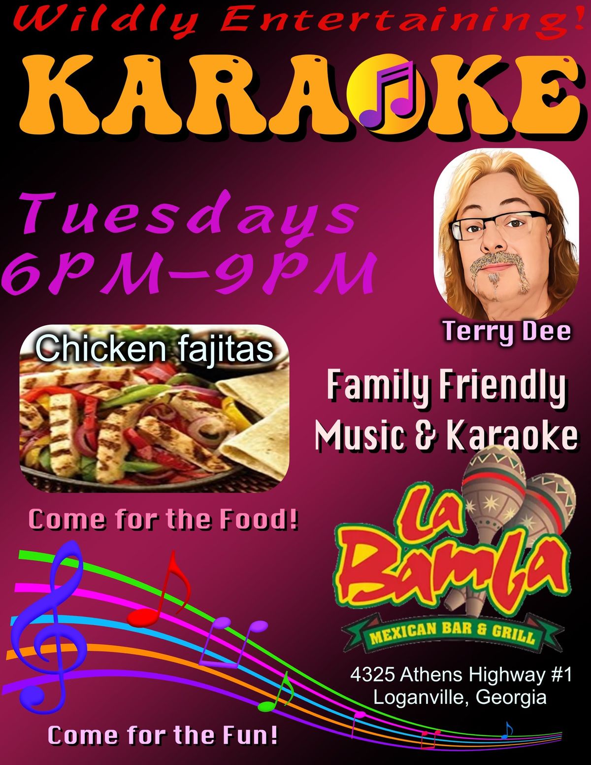 Karaoke at La Bamba, Mexican bar and Grill in Loganville