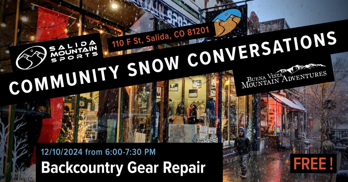 Backcountry Gear Repair