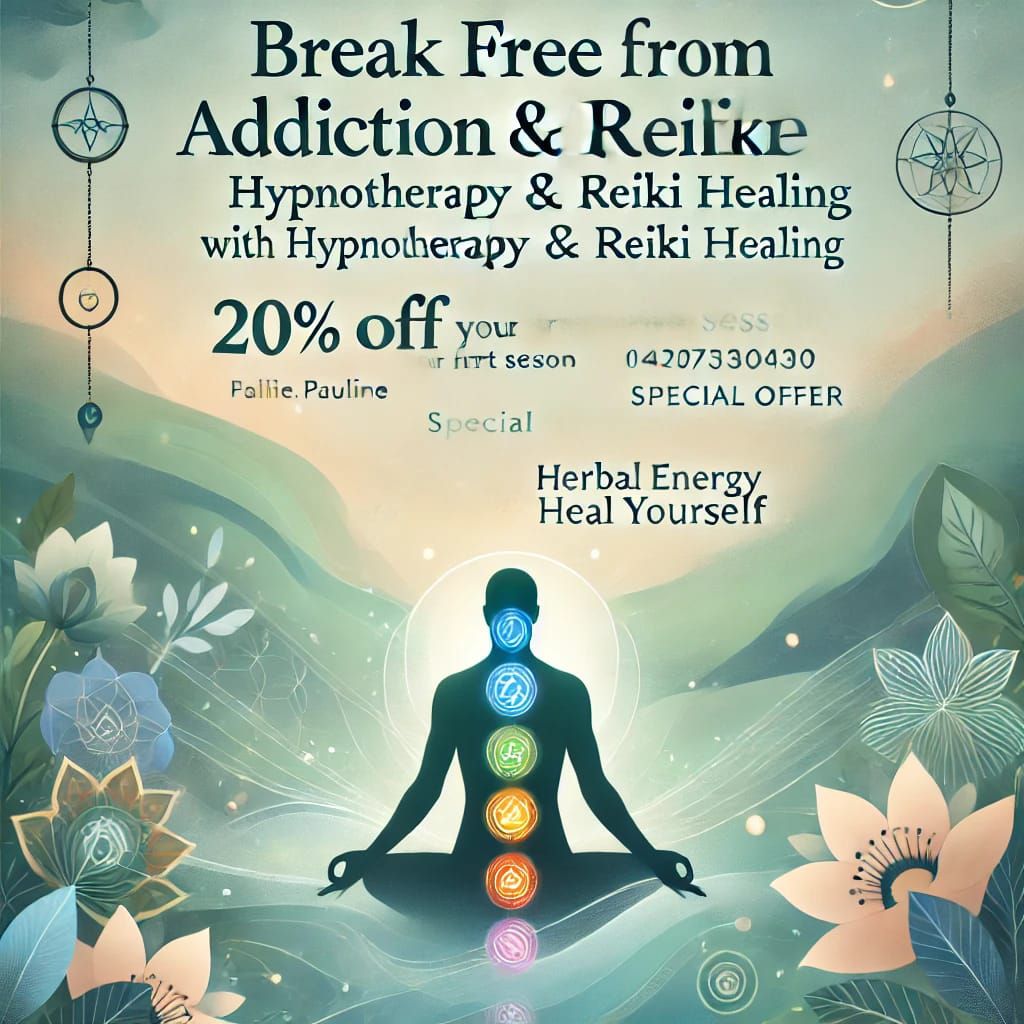 Break Free from Addiction with Hypnotherapy & Reiki Healing