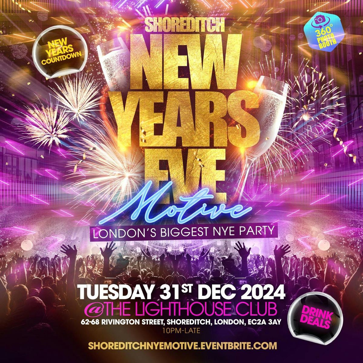 Shoreditch New Years EVE Motive - New Years Eve Party