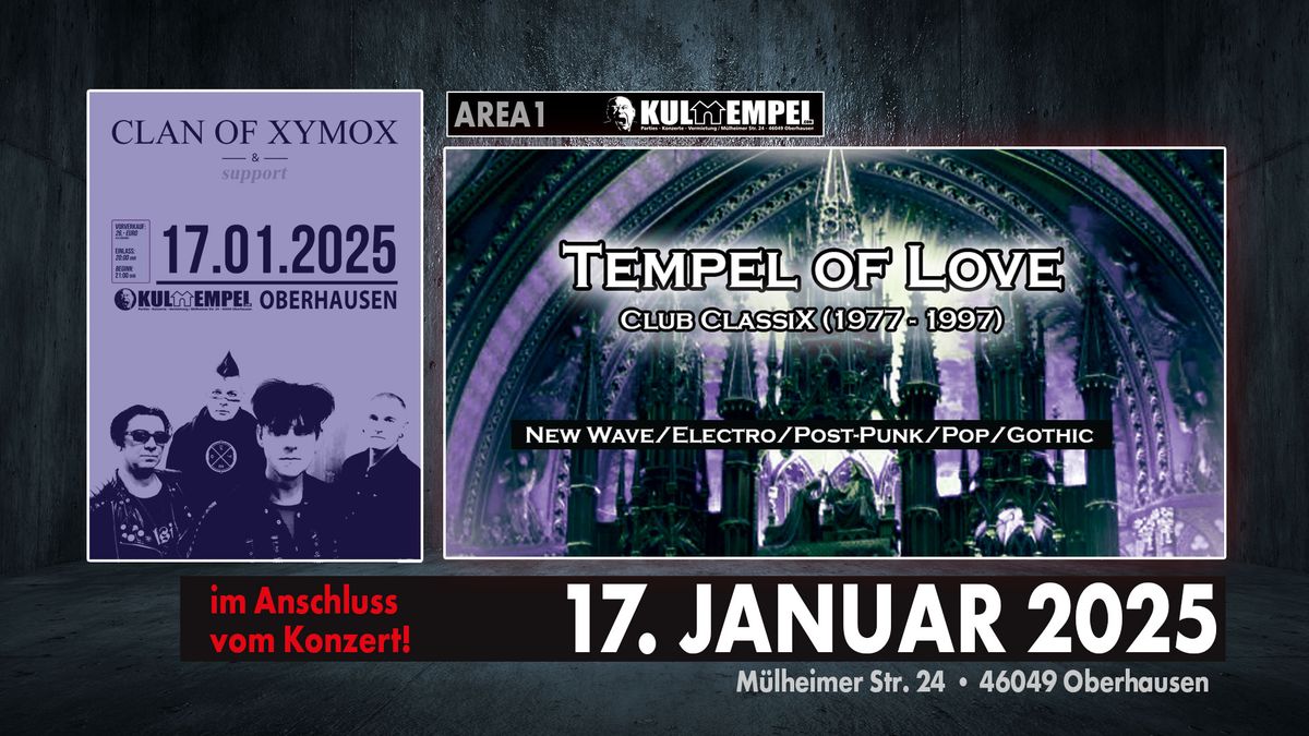 TEMPEL OF LOVE (nach dem Clan of Xymox Konzert)