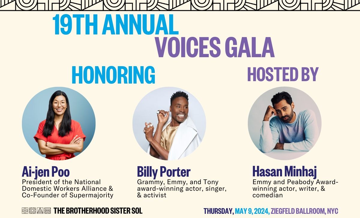 Voices gala - Honoring Ai-jen Poo and Billy Porter, hosted by Hasan Minhaj