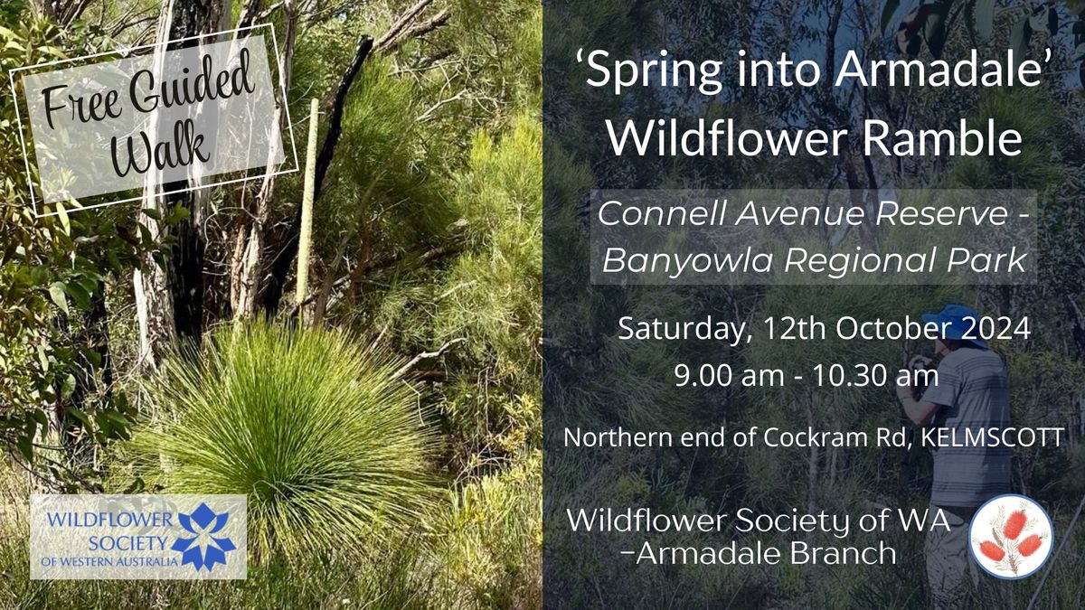 Guided Wildflower Ramble - Connell Ave Reserve\/Banyowla Regional Park - Spring Into Armadale