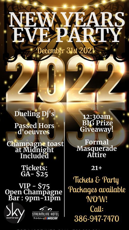 New Year Eve Masquerade Party