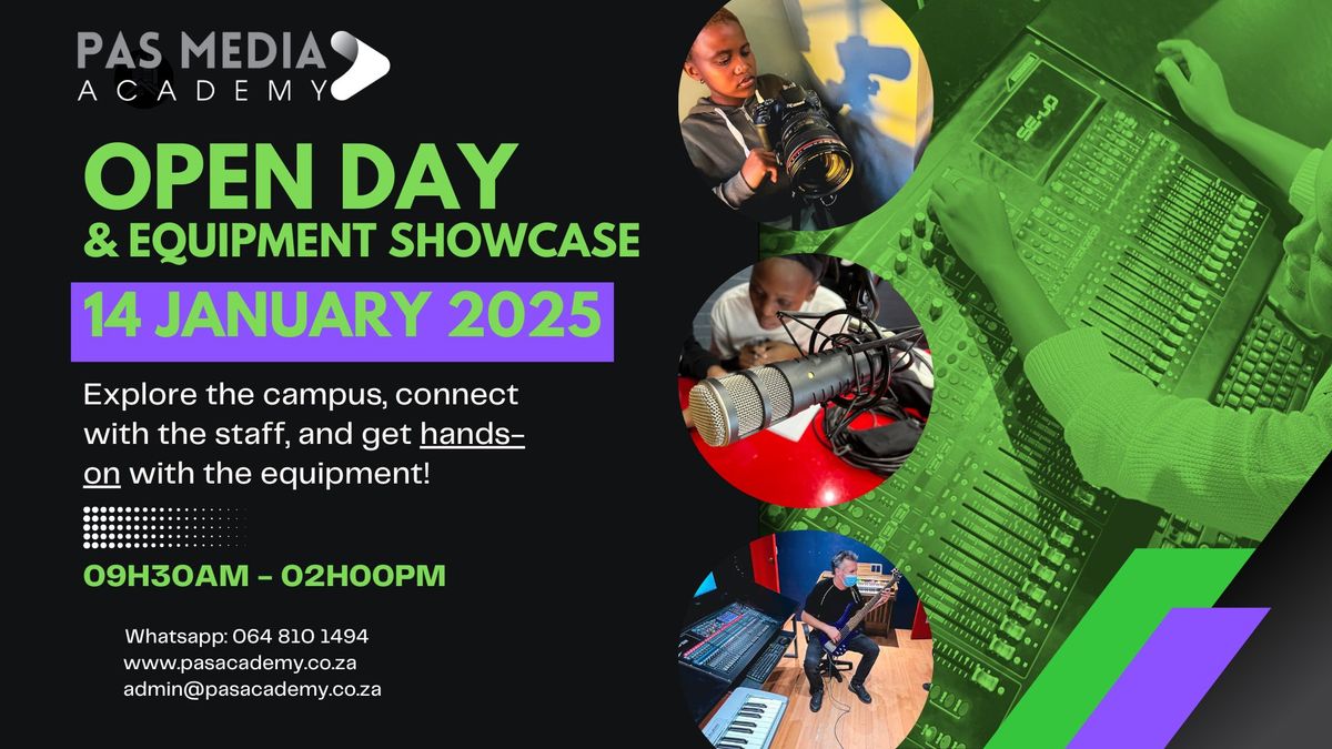 PAS Media Academy Open Day | 17 January 2025