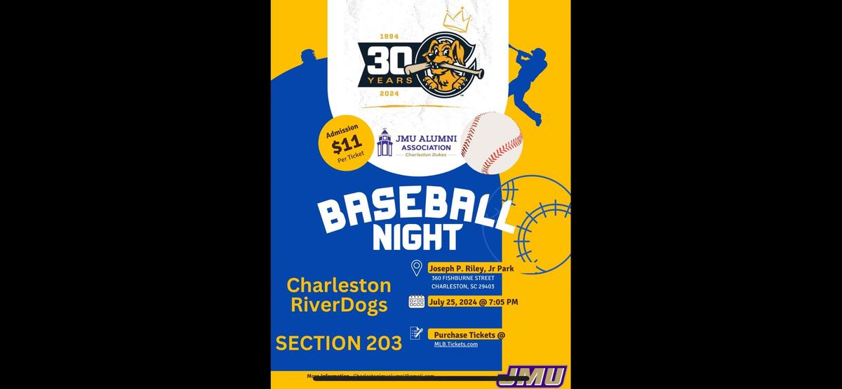 Riverdogs Baseball- JMU Alumni Night!