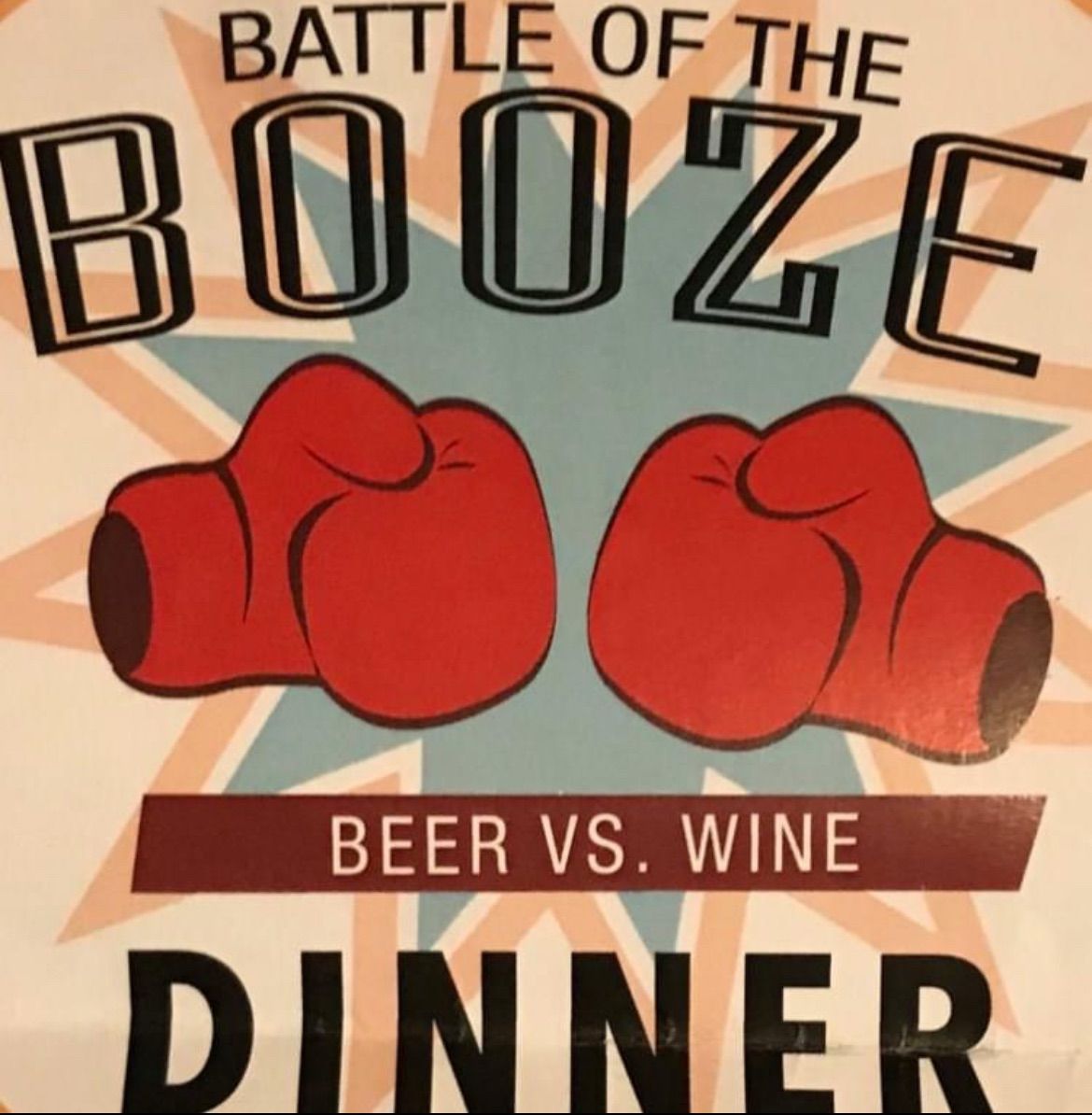 Battle of the Booze Beer vs Wine Dinner 