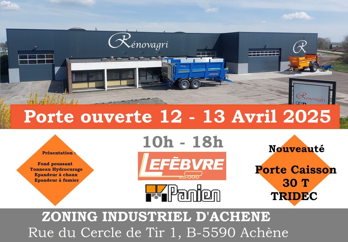 Porte ouverte R\u00e9novagri 12-13 Avril 2025