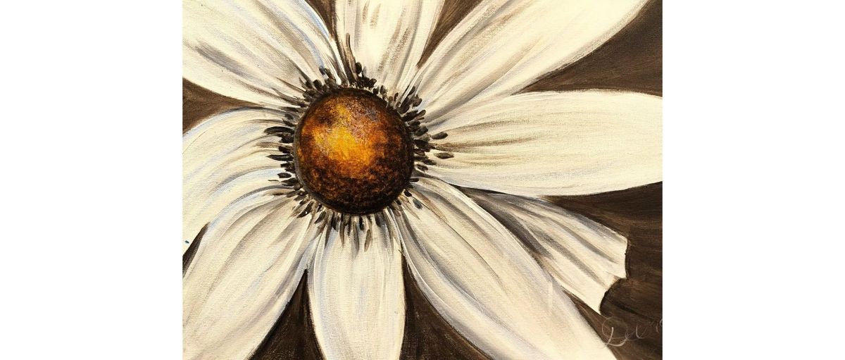 Sepia Daisy | Paint Party | Cadillac| $25 Special