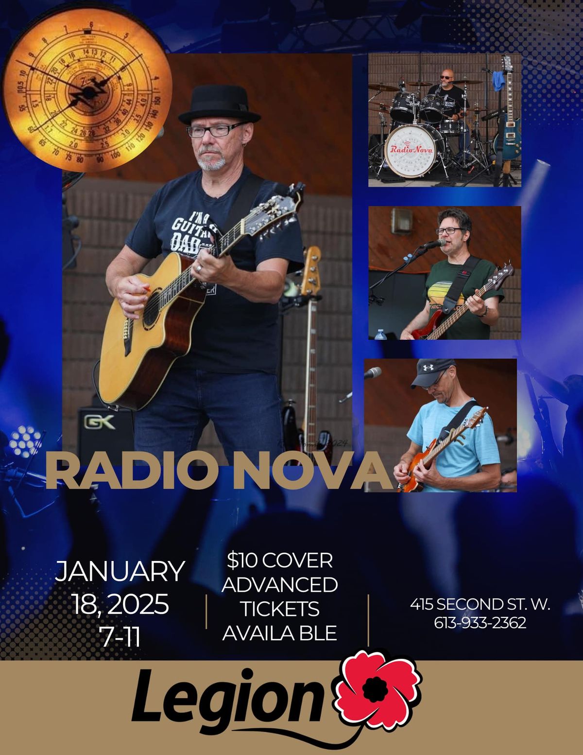 Radio Nova live at the Royal Canadian Legion