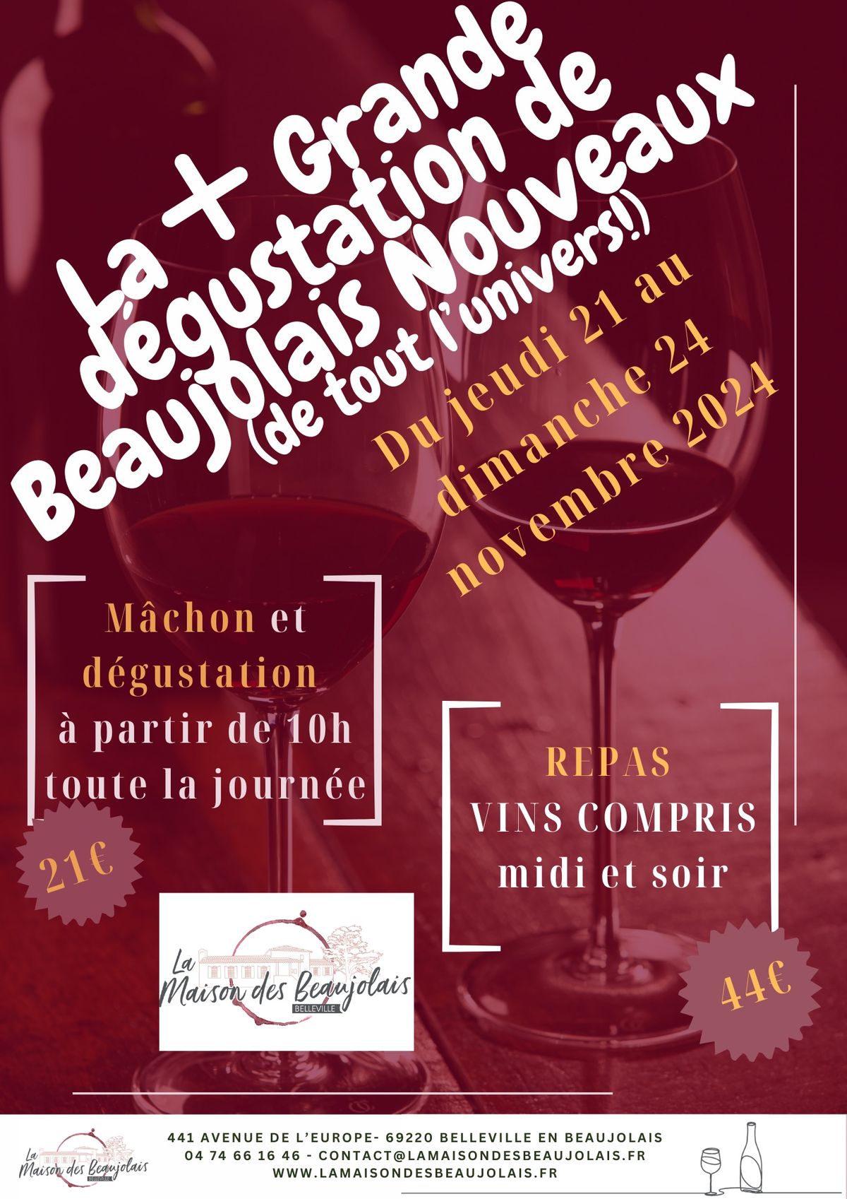 La + Grande d\u00e9gustation de Beaujolais Nouveaux 