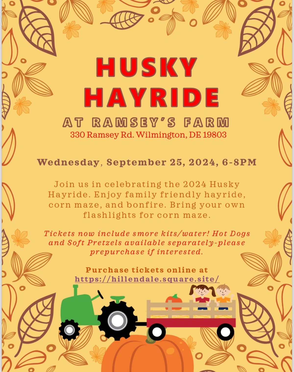 Husky Hayride 2024 at Ramsey\u2019s Farm