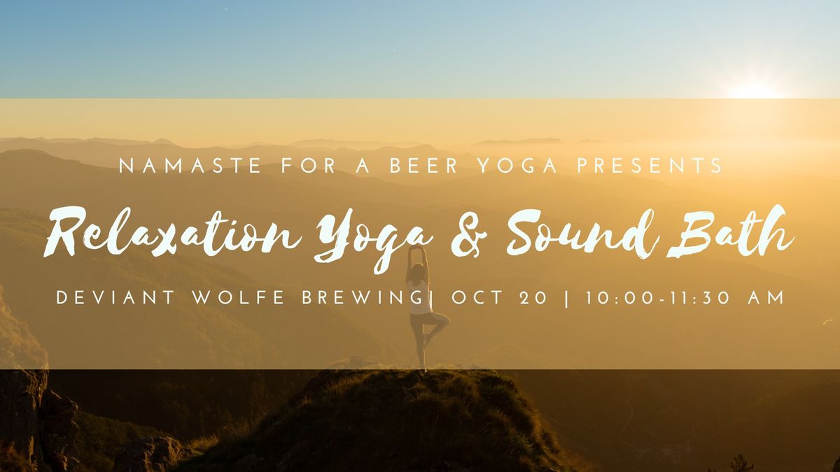 Relaxation Yoga with Sound Bath