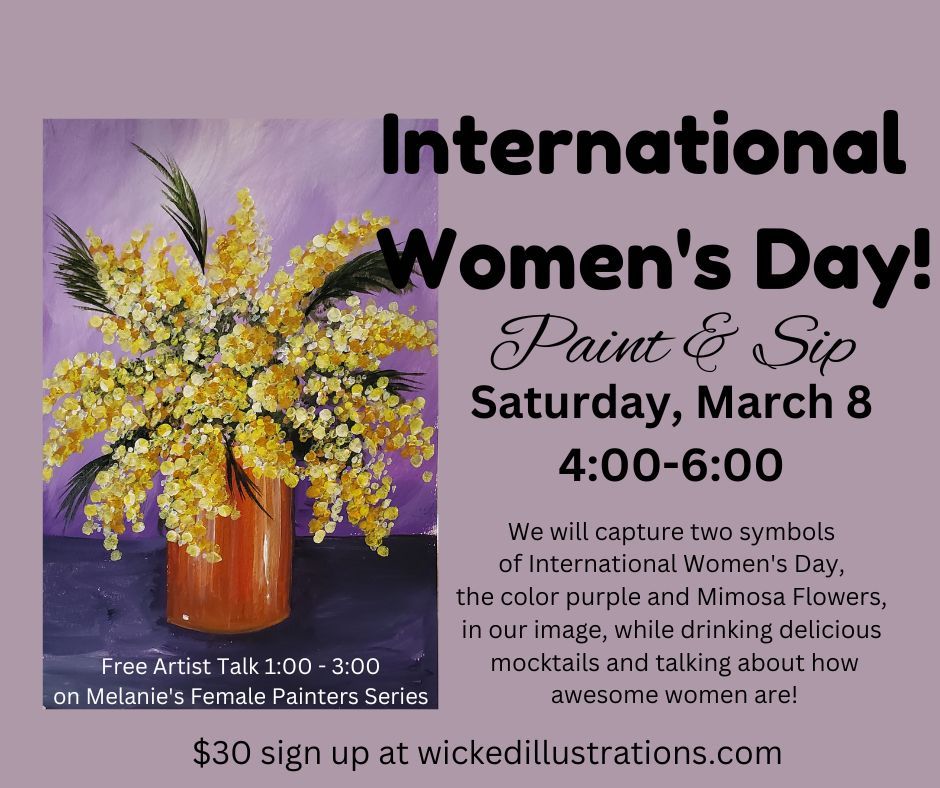 Paint and Sip, International Women's Day