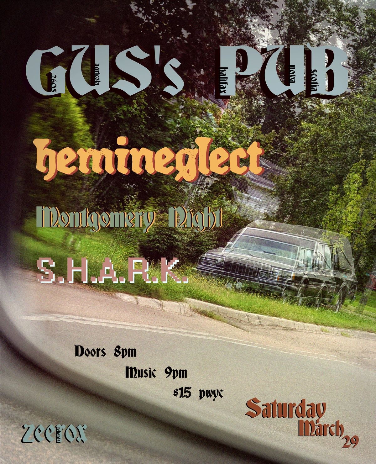 Hemineglect \/\/ SHARK \/\/ Montgomery Night live at Gus\u2019 Pub