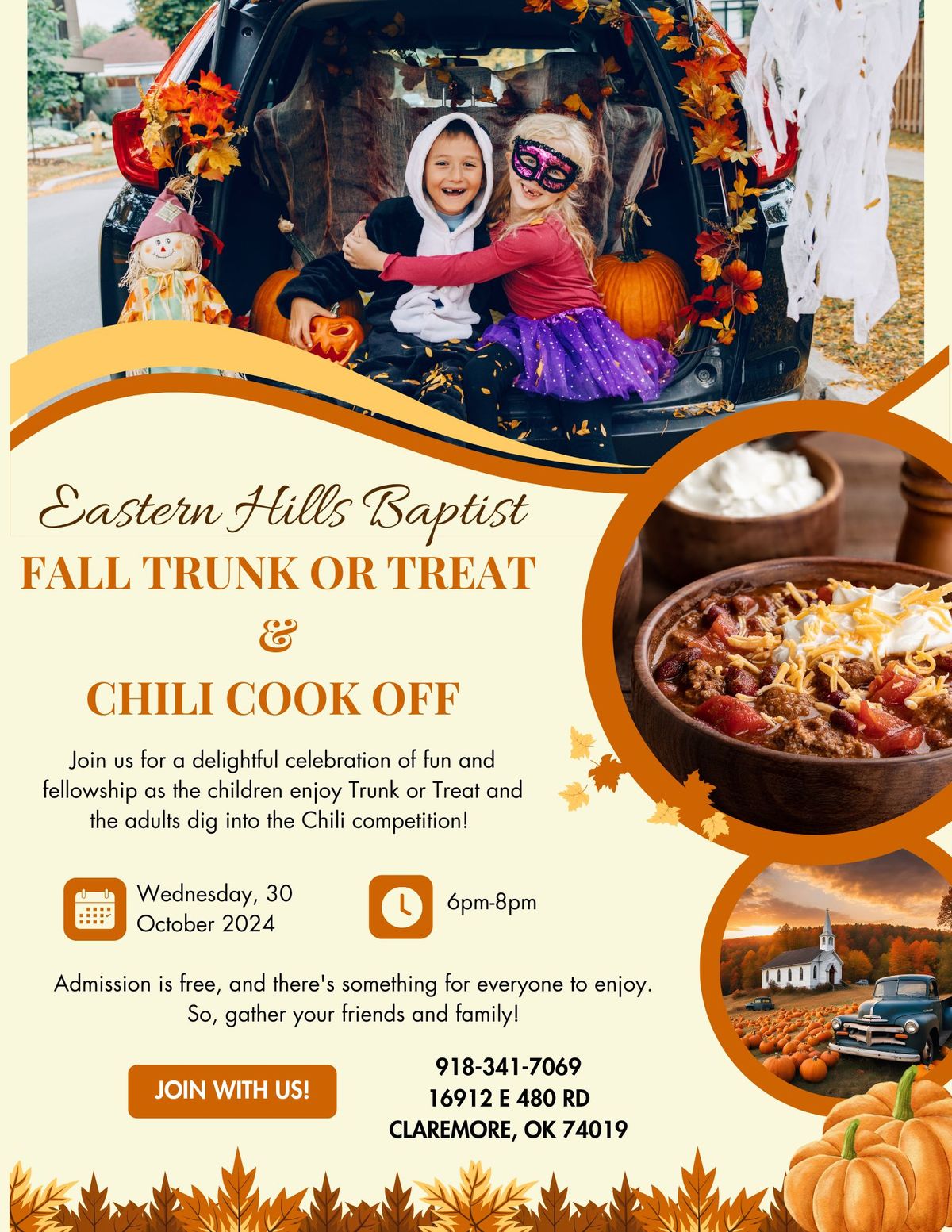 Fall Trunk or Treat and Chili Cook-Off! 