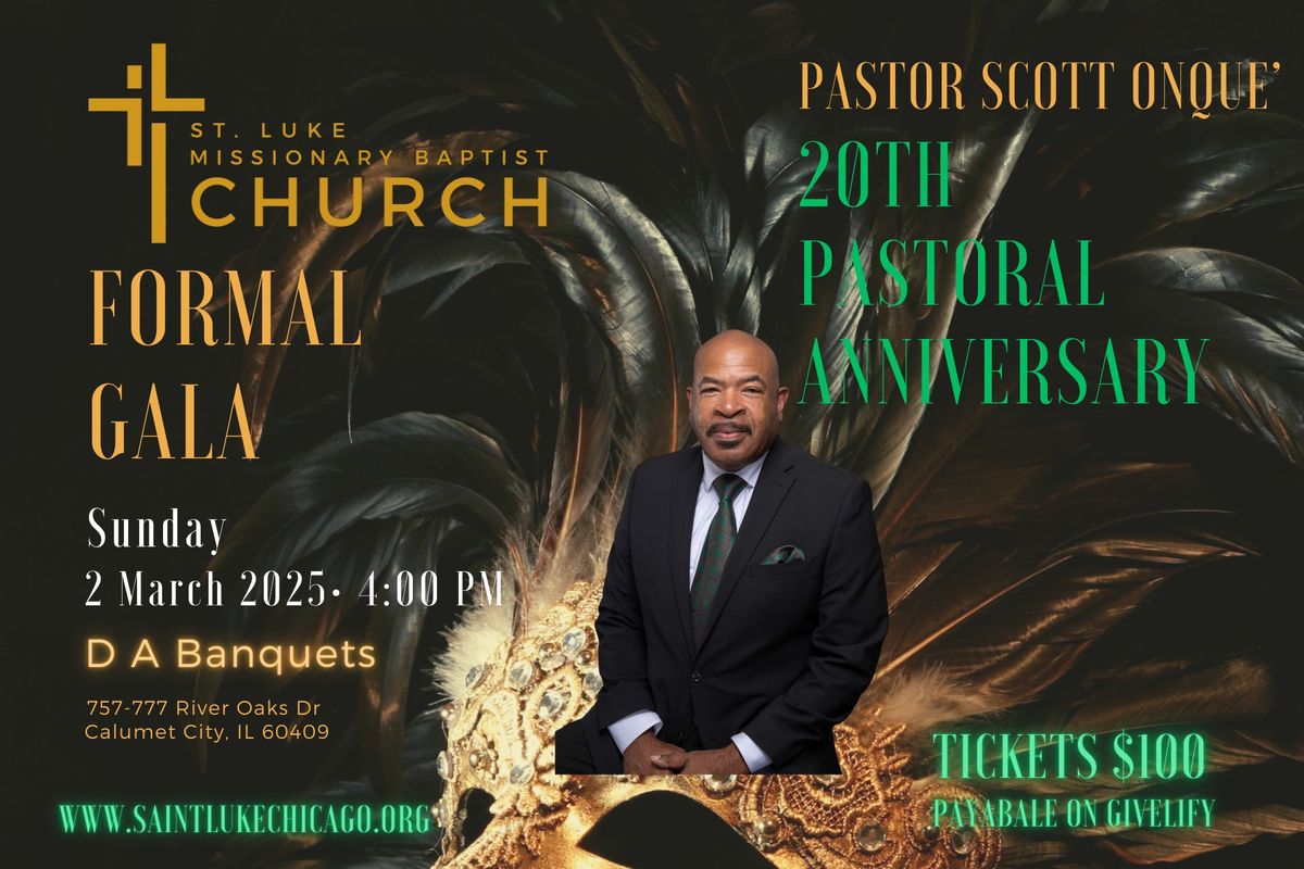 20th Pastoral Anniversary Gala for Pastor Scott Onque