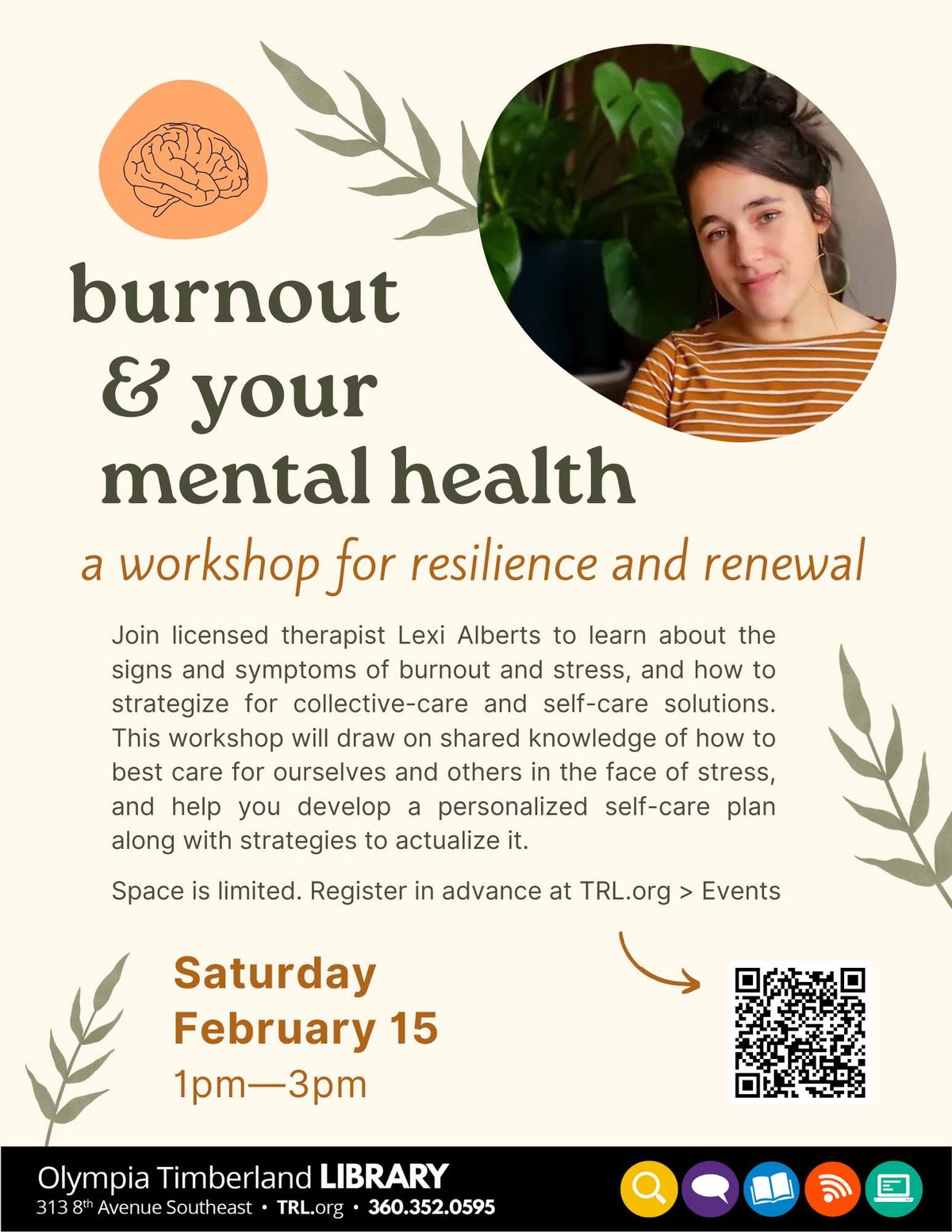 Burnout and Your Mental Health: a Workshop for Resilience and Renewal