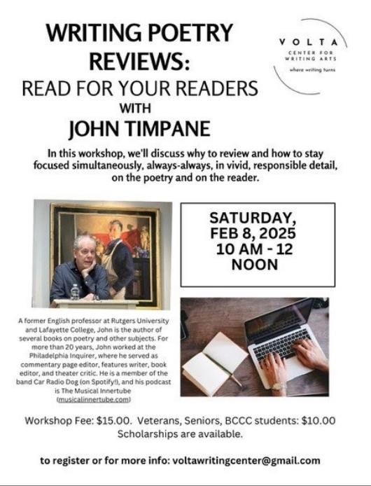 Writing Poetry Reviews with John Timpane