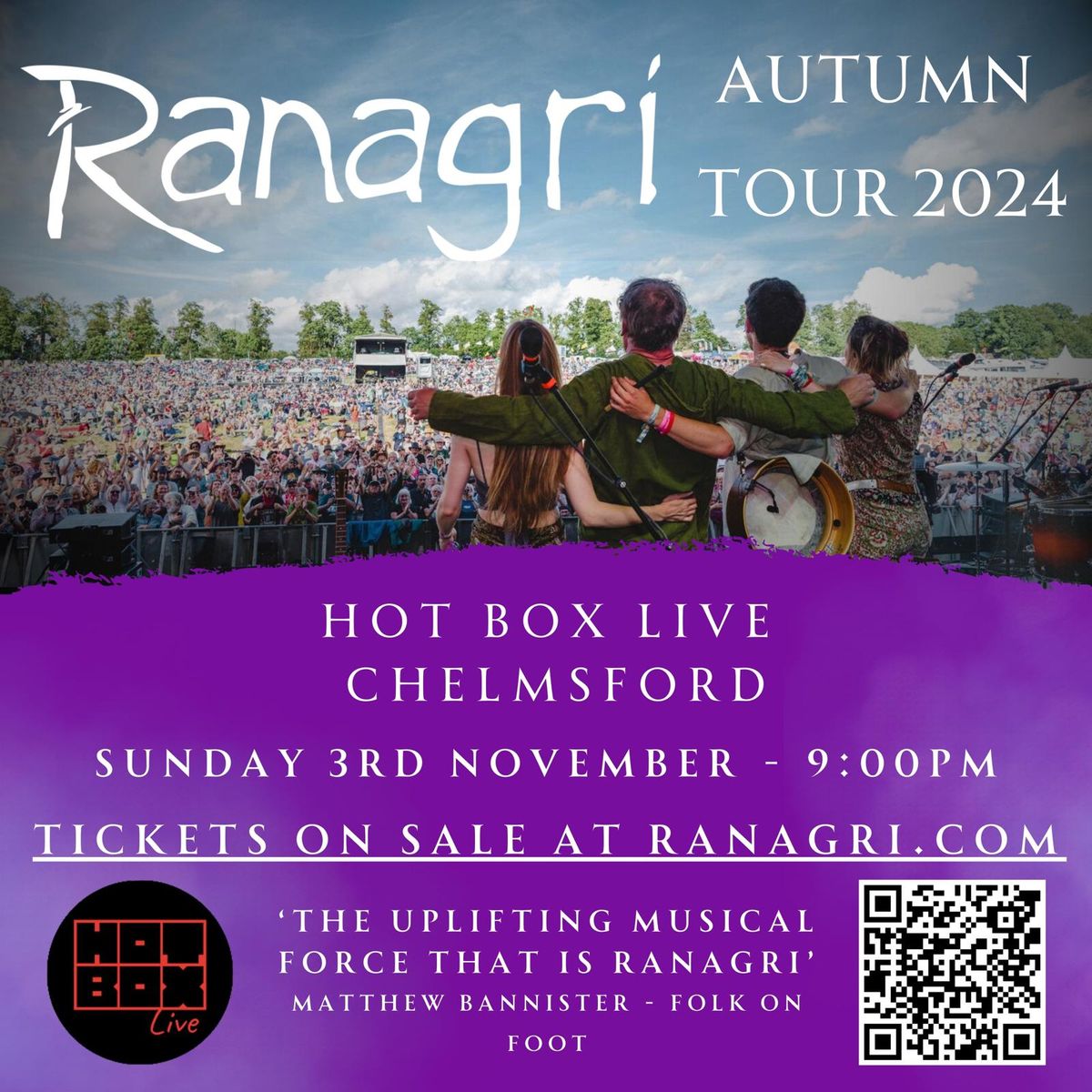 Ranagri @ Hot Box Live, Chelmsford