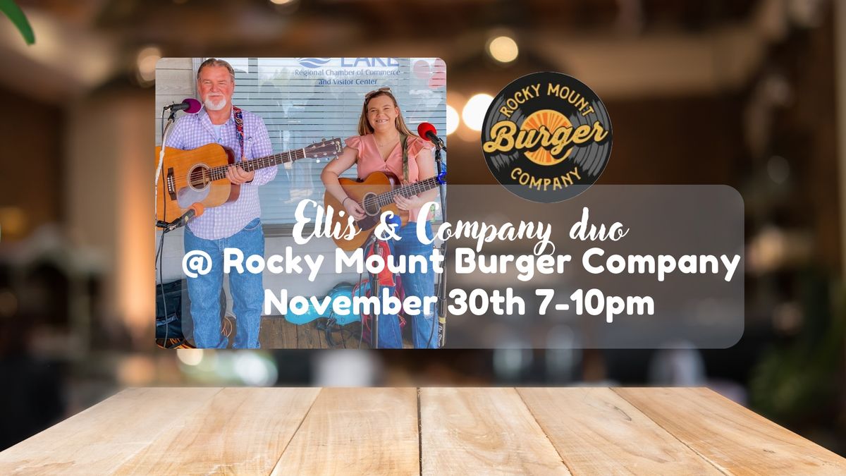 Ellis & Company duo at Rocky Mount Burger Company