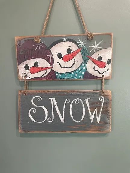 Frosty Family Snow Sign