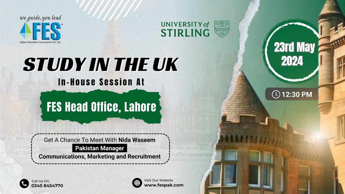 Study In The UK - In-House Session At FES Head Office, Lahore