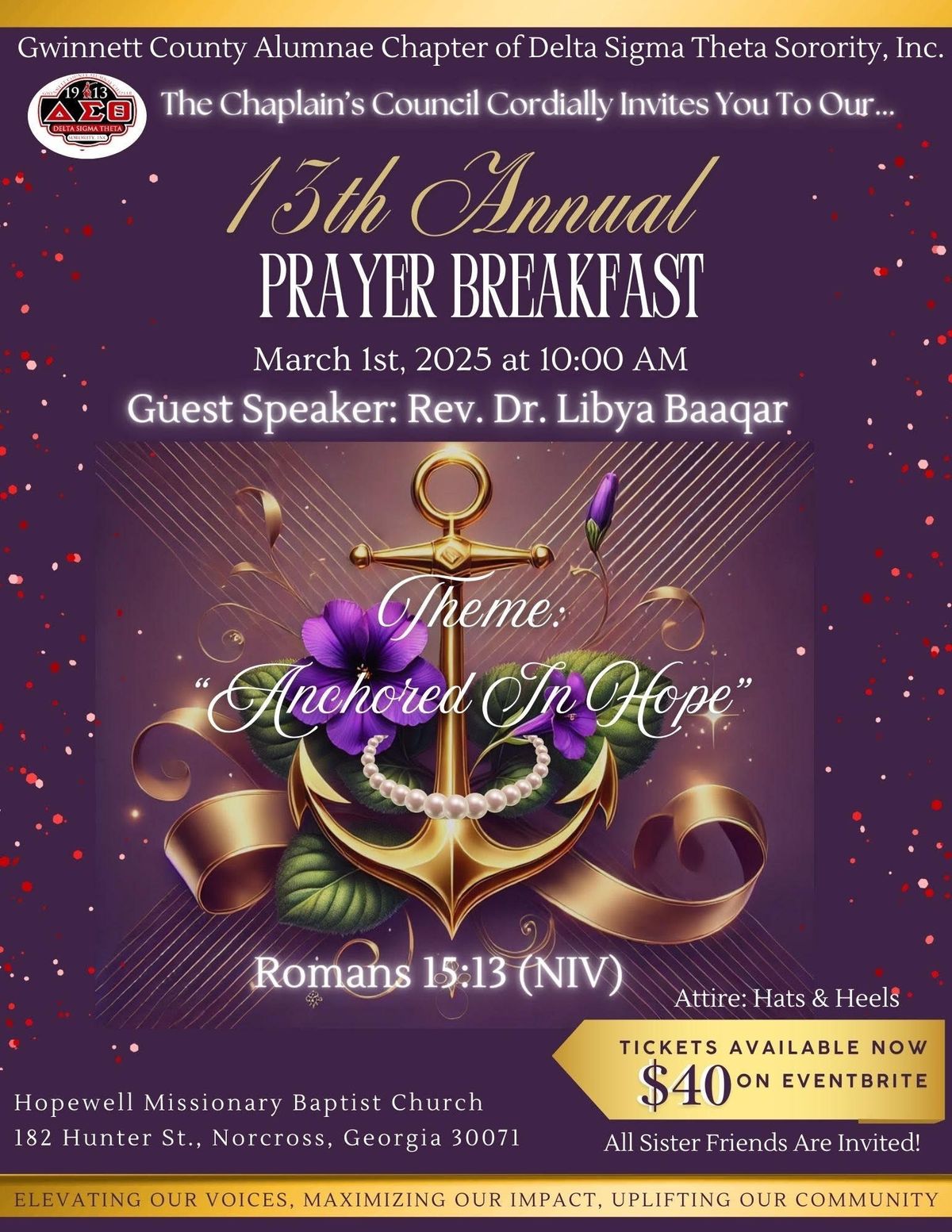 GCAC Prayer Breakfast 