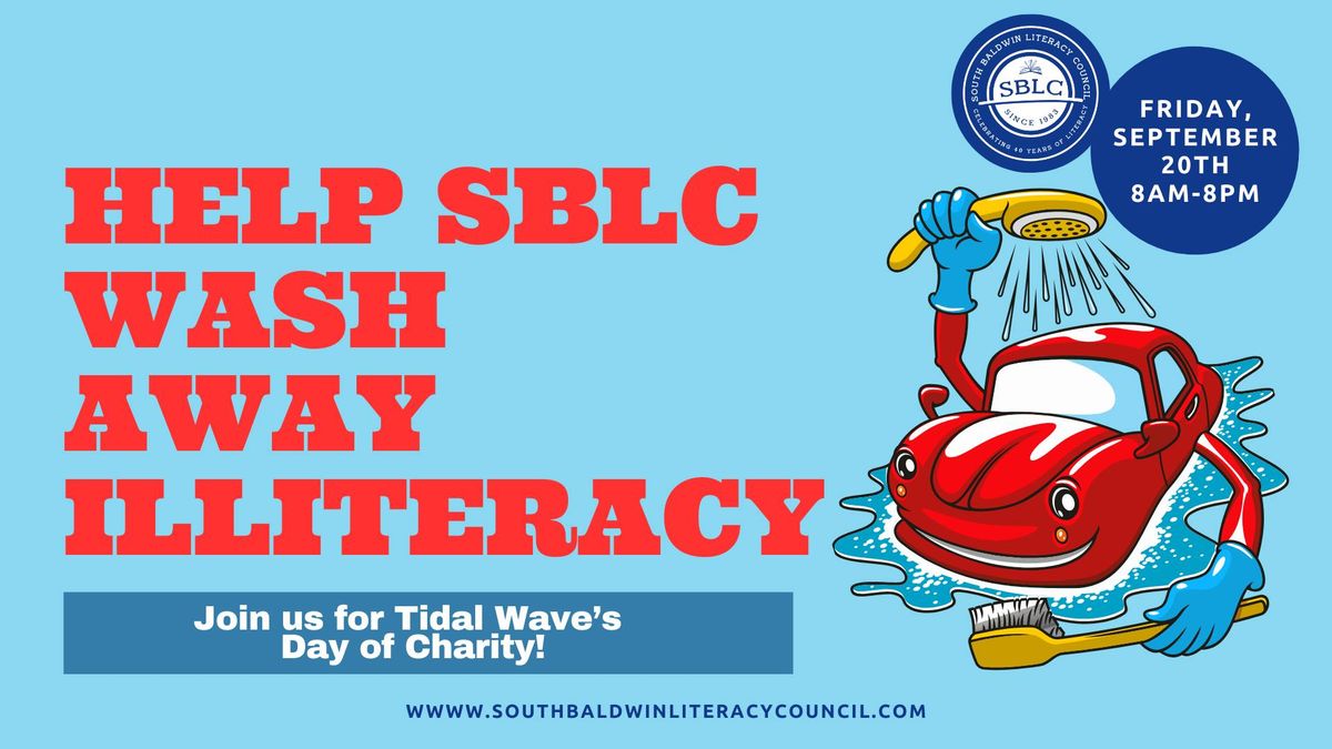 Wash Away Illiteracy - Tidal Wave Car Wash