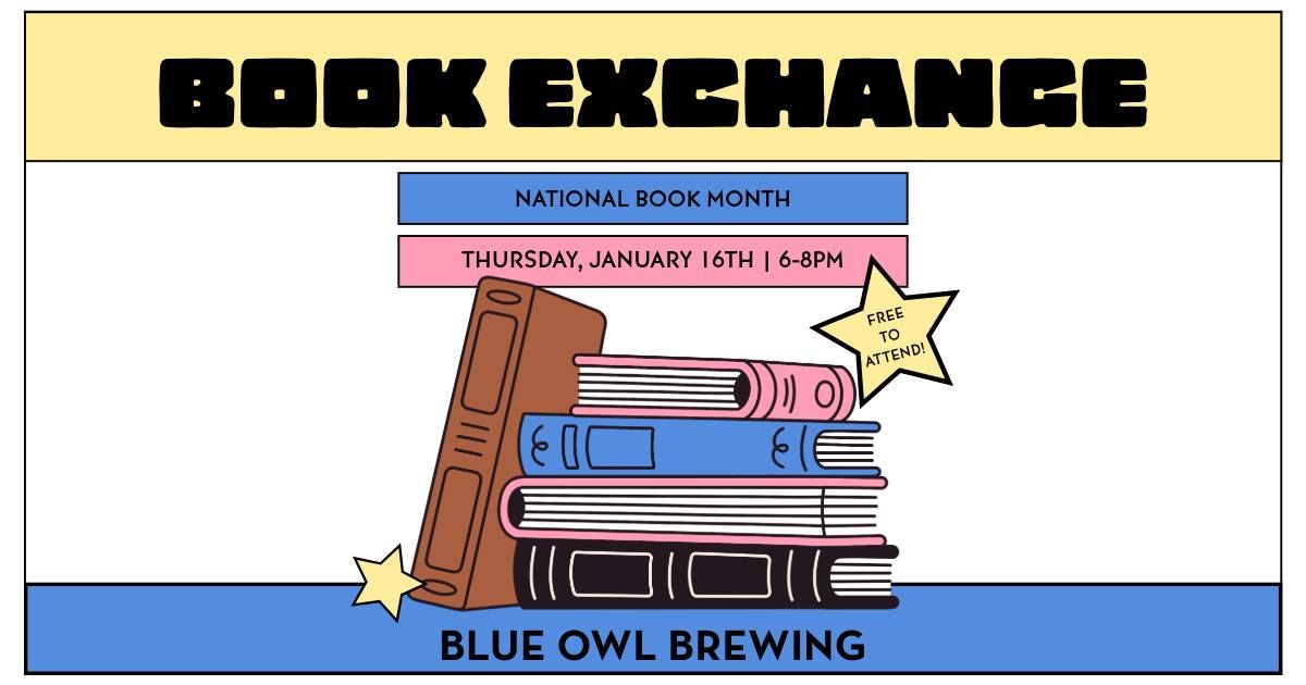 Book Exchange for National Book Month at Blue Owl Brewing