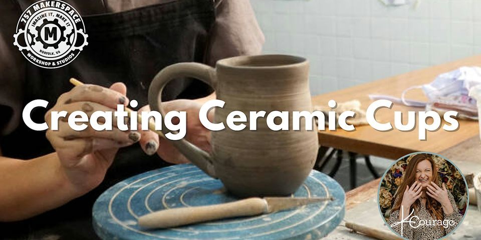 Creating Ceramic Cups (Handbuilding) with Kelsey (NFK)