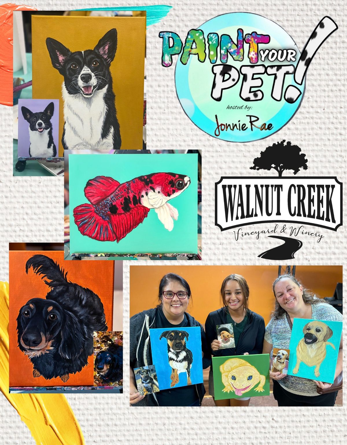 Paint Your Pet at Walnut Creek Winery! 