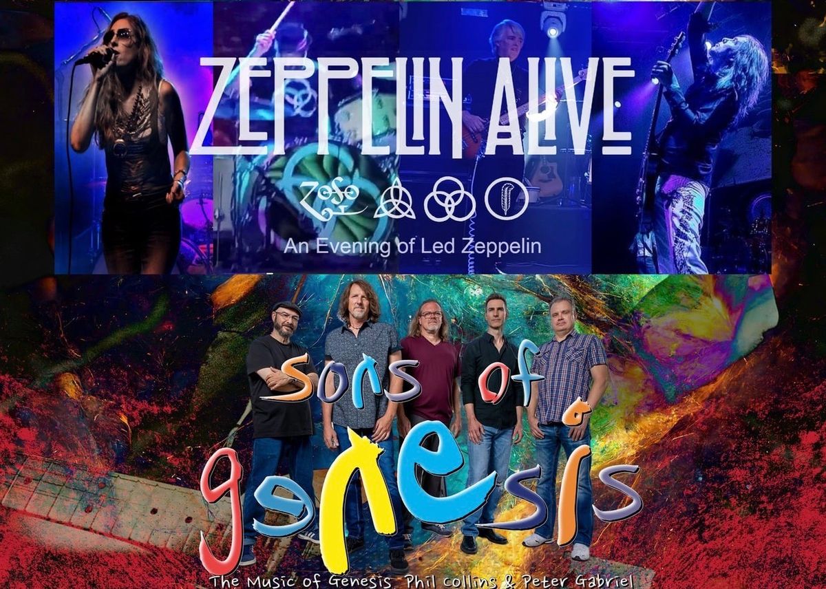 Zeppelin Alive and Sons of Genesis at Buzzed Crow Bistro May 3rd early show 7pm Start!