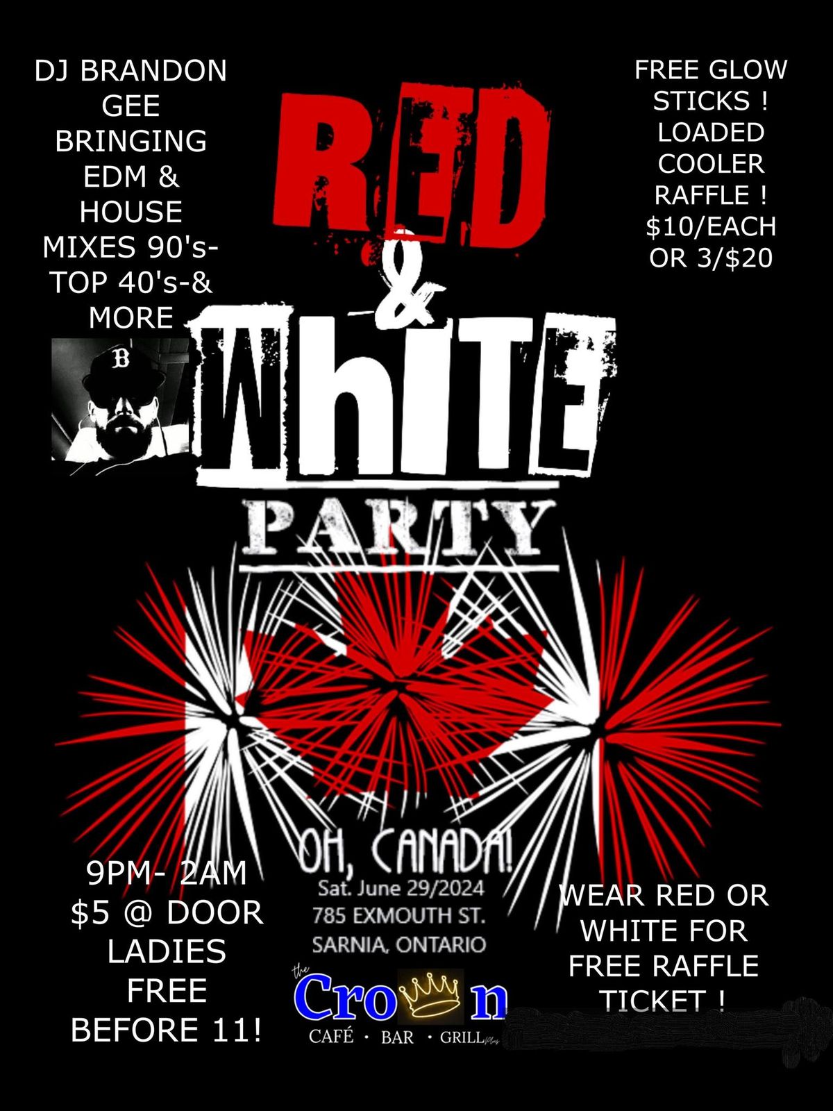 Red & White EDM Night
