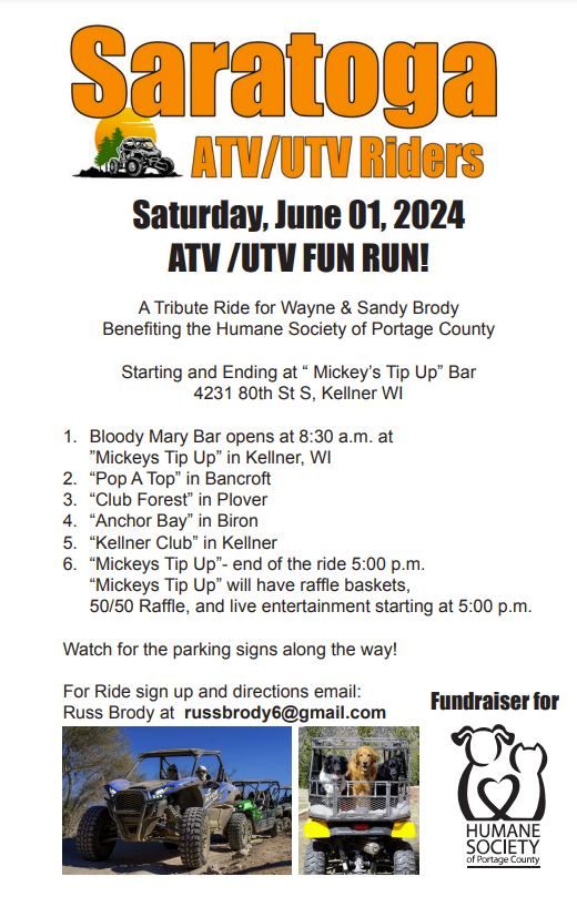 Saratoga ATV\/UTV Riders Fun Run
