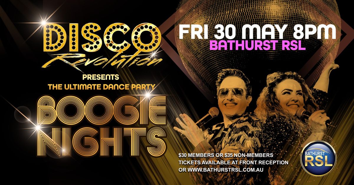 Disco Revolution Live + DJ Diggz presents Boogie Nights